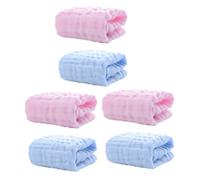 CONGARTENO 6pcs Pure Cotton Muslin Washcloths Burp Cloths Soft Drool Towel for Boy Girl Face Cleaning