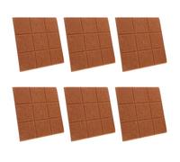CONGARTENO 6pcs Self-Adhesive Felt Bulletin Board Tiles Decorative Wall Boards for Office Home School Kitchen Memo Display Organizer Easy Installation