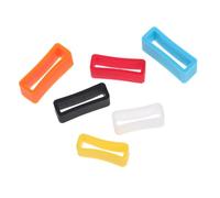CONGARTENO 6Pcs Silicone Watch Band Holders Elastic Strap Rings Replacement for Bands Flexible Security Keepers for Comfortable Watch Strap Holders