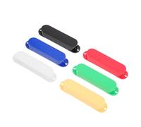 CONGARTENO 6pcs Single Coil Pickup Covers Closed Protective Shells for Electric Guitar Lightweight Coil Casings with Electromagnetic Shielding Easy Installation for Extended Pickup Life