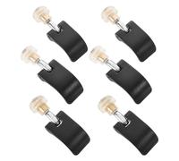 CONGARTENO 6Pcs Trekking Pole Locking Clips Nylon External Lock Buckles with Screws for Hiking and Walking Sticks Replacement, Compatible with 14Mm 16Mm 18Mm Poles, Outdoor Mountaineering