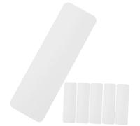 CONGARTENO 6pcs Vertical Blinds Repair Tabs Aluminum Alloy Self-Adhesive Replacement Slats Patches for Curtain Slat Repair Window Blind Fixer Kit