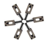 CONGARTENO 6pcs Vintage Guitar Bridge Roller Saddles Tremolo System Replacement Kit Hardtail Bridge for Electric Guitar Hardware