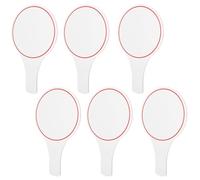 CONGARTENO 6pcs Writable Erasable Scoreboard White Boards 15x25cm Foam Voting Paddles Dry Erase Handheld Judges Scoreboard for Classroom Office Party