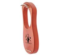 CONGARTENO 7-string Portable Wooden Lyre Harp Metal Strings, Small Lightweight Harp Instrument for Beginners and Adults, Compact Handheld String Lyre for Music Practice