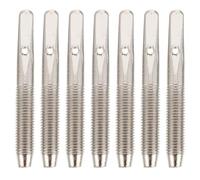 CONGARTENO 7Pcs Harp String Pin for Lyre Dulcimer Guzheng Musical Instruments Strong and Sturdy Design Simple to Use Silver Finish 4.10X0.40X0.40Cm for Instrument Repair and Maintenance