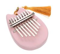 CONGARTENO 8-key Mini Thumb Piano for Beginners and Kids, Portable Acrylic Kalimba with Steel Keys, Easy to Learn Finger Harp Instrument, Cute Bear Shape Music Toy for Early Education