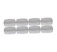 CONGARTENO 8pcs Aluminum Soap Case Leakproof Travel Soap Box Lid Compact Storage for Home and Outdoor Use for Lotion Samples and Cosmetics