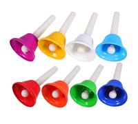 CONGARTENO 8pcs Eight-tone Touch Clock Bell Instruments for Boys and Girls Hand Bells Set Musical Toys for Year Old Boy Girl Music Instruments for Music Education