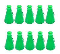 CONGARTENO 8Pcs Green Football Horn Trumpets for Sports Fans - Mini Air Horn Noise Makers for Soccer Games and Party Cheering Props