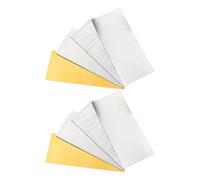 CONGARTENO 8pcs High Purity Zinc Anode, Copper, Brass, Aluminum, and Iron Sheets 5x2cm Fruit Battery Material Set for Elementary Science Experiments and Educational Chemistry Projects