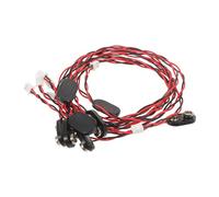 CONGARTENO 8pcs I-Type 9V Battery Snap Connector Clips with Port, 300mm Hard Plastic Wire Adapter for Pickup Battery Box, Buckle Connector for Guitar and Electronic Devices