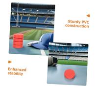 CONGARTENO 8pcs Matte Finish Ice Hockey Pucks PVC Practice Balls for Indoor Outdoor Ground Hockey Training Equipment and Adult Skill Development