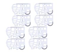 CONGARTENO 8Pcs Multifunctional Geometric Drawing Templates with Clear Scale Portable Stencils for Architecture Supplies School and Office Use