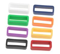 CONGARTENO 8pcs Silicone Watch Band Buckle Ring Loop Keeper Anti-fall Watch Strap Accessory Set 12mm Multi-color Replacement for Bands