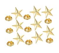 CONGARTENO 8Pcs Star Badge Lapel Pins for Jackets Coats Suits Sweaters Bags and Hats Fashion Brooches for Men Women and Easy to Attach with Craftsmanship