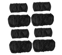CONGARTENO 8pcs Stroller Wheel Protective Covers with Tear and Break Resistance Made of Sturdy Oxford Cloth, Black Wheel Dust Caps to Keep Your House Clean When Bringing The Stroller