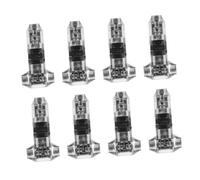 CONGARTENO 8pcs Type Wire Connectors Fast Solderless Terminal Blocks No Wire Stripping Compact Transparent Single-core Multi-core Wiring Kit