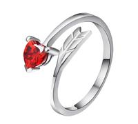 CONGARTENO 925 Sterling Silver Cupid Arrow Adjustable Couple Ring Open Heart Fashion Wedding Jewelry for Men and Women