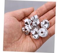 CONGARTENO 9pcs Mini Metal Funnels for Liquid Transfer Portable Reusable Perfume Filling Tool Multi-purpose Small Funnels for Cosmetic Oils Lotions Alcohol and Hair Care Bottles