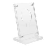 CONGARTENO Acrylic Guitar Pick Display Case with Magnetic UV Protection Dustproof Cover 6.5×9.5cm Mini Storage Box for Guitar Pick Collection and Music Display
