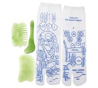 CONGARTENO Acupuncture Point Socks Set for Women with Ergonomic Foot Massage Tools Reflexology Socks with Trigger Point Sticks and Massager for Daily Foot Relief and Circulation Improvement