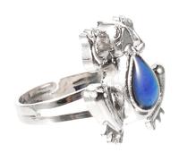 CONGARTENO Adjustable Frog Mood Ring for Kids, Temperature Color Changing Open Ring, Cute Unisex Emotion Jewelry for Boys and Girls