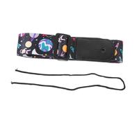 CONGARTENO Adjustable Guitar Strap with Polyester and Leather Ends Secure Acoustic and Ukulele Shoulder Strap for Boys Stylish Starry Pattern Design Replacement