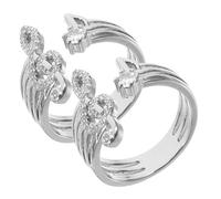 CONGARTENO Adjustable Musical Note Rings Open Band Elegant Alloy Jewelry for Women Music Lovers Special Occasions 1.7Cm