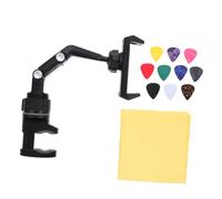 CONGARTENO Adjustable Plastic Phone Holder for Musical Instruments Multifunctional Mobile Phone Rack with Clamp Easy to Install Fits Models for Guitar Practice and Music Score Viewing