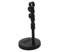 CONGARTENO Adjustable Tabletop Mic Stand with Weighted Base and Clamp Microphone Holder for Desk Setup Live Streaming Recording and Broadcasting