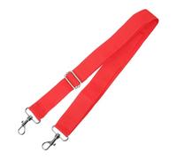 CONGARTENO Adjustable Thickened Polyester Drum Strap with Metal Hooks Marching Snare Drum Sling Belt for Waist Wide Shoulder for Military and Parade Use Red