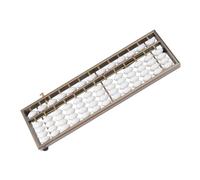 CONGARTENO Aluminum Alloy Arithmetic Abacus with Rods for Students and Accountants Chinese Style Educational Math for Mental Arithmetic and Brain Development