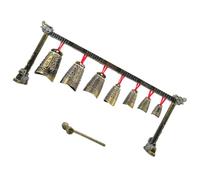 CONGARTENO Ancient Chinese Chimes Instrument Desktop Decorative Supply Made of Alloy with Delicate Pattern Design Sturdy Ornament for Home Decoration and Festival
