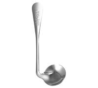 CONGARTENO Angled Feeding Spoon for Patients Right Handed Stainless Steel Self-Feeding Utensil with Ergonomic Curved Design for Arthritis Disability Adults