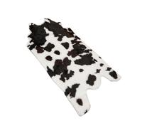 CONGARTENO Anti-skid Cow Pattern Floor Mat Absorbent Non-slip Ground Cushion for Bathroom Bedroom Living Creative Black White Decorative Welcome Rug