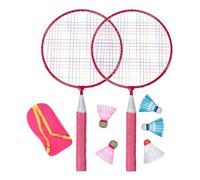 CONGARTENO Badminton Racket Set with Junior Rackets Shuttlecocks and Backpack for Outdoor Indoor Enhances Hand-eye Coordination and Athletic Skills