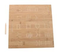 CONGARTENO Bamboo Handwriting Practice Board with Finger Groove for Korean Tracing Fine Motor Skill Development Tool for Sensory Writing Trainer for Home School Use