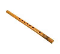 CONGARTENO Bamboo Musical Recorder for Beginners and Students with Pure Sound Quality and Portable Design, 7 Holes Vertical Flute Suitable for Personal Practice and Performances, 33cm Yellow
