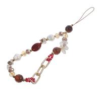 CONGARTENO Beaded Phone Charm Strap for Women Anti-lost Mobile Phone Beaded Lanyard Wrist Rope with Multi-color Elements Wrist Strap Accessory