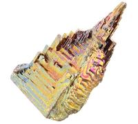 CONGARTENO Bismuth Crystal Specimen 30-50g Rare Mineral Stone Irregular Crystal for Table Decor and Educational Display Natural Rainbow Mineral Ornament