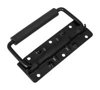 CONGARTENO Black Spring Loaded Handle Metal Chest Handle Furniture Hardware Accessories for Flight Case Toolbox Suitcase Heavy Duty Industrial Use