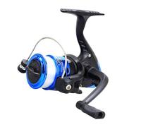 CONGARTENO Blue Electroplated Fishing Reel with Transparent Line Ultra-thin Spinning Reel for Boat Reef Rock Fishing Lightweight and Compact Suitable for Sea Rods and Travel Use