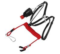CONGARTENO Boat Engine Start Push Button with Safety Cord Easy Install Ignition Switch for Propeller Motor Control Secure Stable Connection for Boating Safety and Smooth Operation