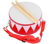 CONGARTENO Boys and Wooden Snare Drum Set Adjustable Strap and 2 Sticks, Beginner Percussion Instrument for, Educational Music, Red