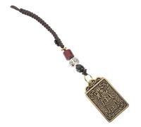CONGARTENO Brass Feng Shui Pendant Keychain Lucky Amulet with Auspicious Taisui Token for Bag Car Decor Compact Chinese Auspicious Charm