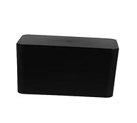 CONGARTENO Cable Management Box Black Small Plastic Cord Organizer for Home Office Opening Design for Tidy Cables Easy to Use Storage Modern Style Cord Socket Box
