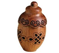 CONGARTENO Car Hanging Wooden Aromatherapy Pendant Decorative Diffuser Ball Bottle Hollow Engraved Blessing Design Elegant Fragrance Holder Accessory
