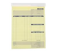 CONGARTENO Carbonless 2-Part Work Invoice Book with 100 Pages for Small Business Order Management and Receipt Recording, Business Invoice Forms for Repair, Rent, and Cash Transactions