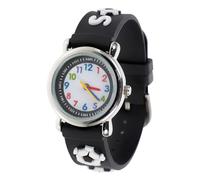 CONGARTENO Cartoon Quartz Watch for Black Silicone Student Learning Gift for Birthday Christmas School Outdoors